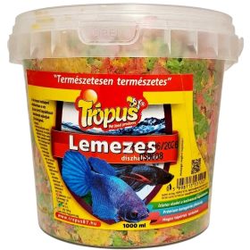 TRÓPUS Lemezes Díszhaltáp Vödrös 1000ml