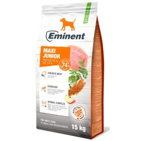   Eminent Dog 15+2kg Maxi Junior  Prémium Száraztáp +Prebiotikum