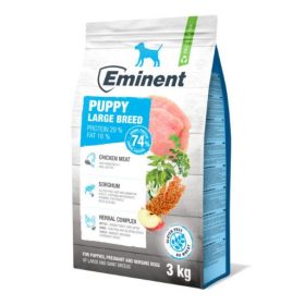   Eminent Dog 3kg Puppy Large Breed  Prémium Száraztáp +Prebiotikum