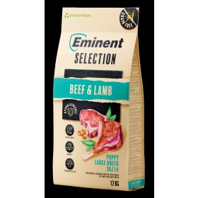   Eminent Dog 12+2kg Select Puppy LARGE Beef& Lamb Grain Free, Hipoallergén, Gabonamentes, Gyógynövény-komplexummal