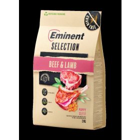   Eminent Dog 2kg Selection Puppy Beef&Lamb Grain Free, Hipoallergén, Gabonamentes, Gyógynövény-komplexummal