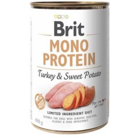 Brit Mono Protein 400g Konzerv Turkey Sweet 6db/#