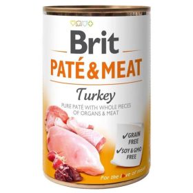 Brit Paté & Meat 400g Konzerv Turkey Kutya 6db/#