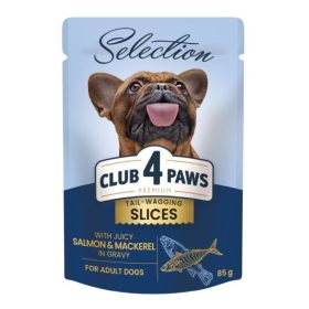   C4P KUTYA Selection Alutasakos Lazac 12x85g Lazac&Makréla Szószban CLUB4PAWS SELECTION
