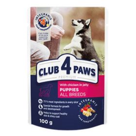 C4P Kutya Alutasakos Puppies Csirke 24x100g Szaftos Zselé