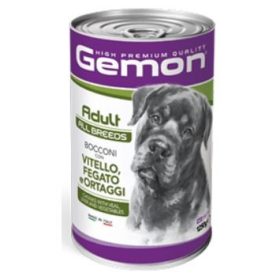 Gemon Dog 12x1250g Adult Borjú Máj Zöldség Konzerv