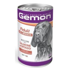 Gemon Dog 12x1250g Adult Lazac Zöldség Konzerv