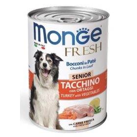 MongeDOG 24x400g Fresh SENIOR Pulyka konzerv