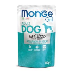 MongeDog A.tasak 24x100g Grill Tőkehal