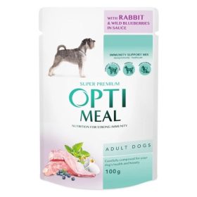 OPTIMEAL KUTYA Adult Alut Nyúl Áfonya 12x100g
