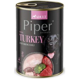 PIPER 400g Pulyka, brokkoli konzerv Adult Kutya