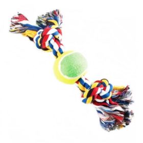 Játék Pamutcsont+Labda 38cm Kutya