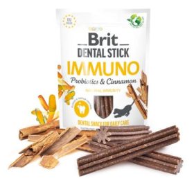   Brit Dental Stick Immuno Fahéjjal 251gr Fogtisztító Kutyáknak Probiotikus