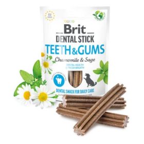   Brit Dental Stick Teeth&Gums Kamillával 251gr Fogtisztító kutyáknak zsályával