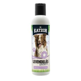   Katzor Levendulás Kutya Sampon 200ml Prémium Könnyen kezelhető billenős nyitható zárható kupakkal
