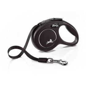 Flexi Classic XS 12kg/3m Szalagos Fekete