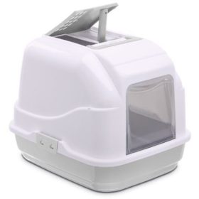 EASYCAT Fedeles Macska WC Szürke-Fehér 50x40x40cm