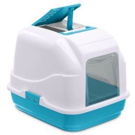EASYCAT Fedeles Macska WC Kék-Fehér 50x40x40cm
