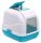 EASYCAT Fedeles Macska WC Kék-Fehér 50x40x40cm