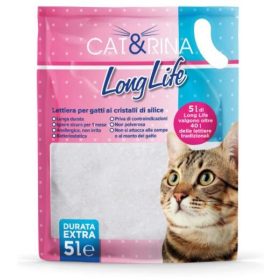   Cat&Rina 5L  Longlife Szilikonos macskaalom_ A készlet erejéig.