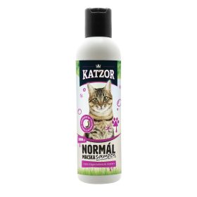   Katzor Macska Normál Sampon 200ml Prémium Könnyen kezelhető billenős nyitható zárható kupakkal