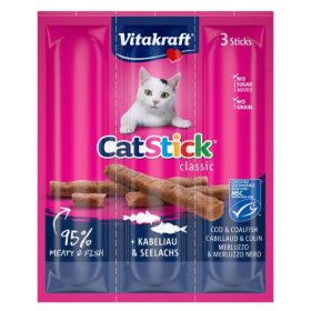 VK Cat Stick Mini Tökehal MIX 3x6g Macska Jutalomfalat