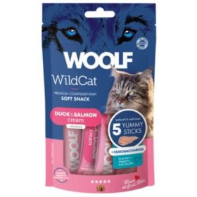Woolf Wildcat Krémsnack Kacsa Lazac Oligoszacharidok 5x14g