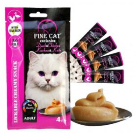   Fine Cat Exclusive Krémsnack Kacsa Csirke 4x15g Jutalomfalat Macska