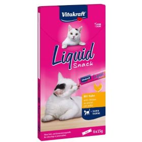   Cat Liquid Csirke Taurinnal 6x15g Macska Vitakraft Jutalomfalat