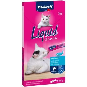 Cat Liquid Lazac Omega3 6x15g Macska Vitakraft Jutalomfalat