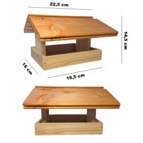 Téli Festett kicsi Madáretető 17x22x14cm