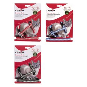 Macska Hám+Póráz Sőtétben Világítós