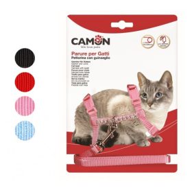 Macska Hám+Póráz Strasszos