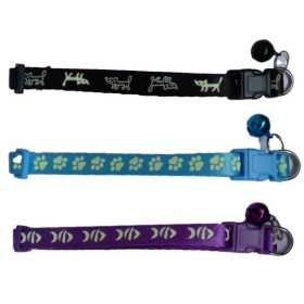 Fluoreszkáló Csengős Nyakörv 1x119-34cm