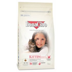   Bonacibo CAT 1,5kg Kitten Száraztáp Szardella Szuper Prémium Csirke-Rizs Rák