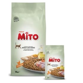  Mito 1kg Chicken Adult Cat Economic narancssárga Prémium eledel, ECONOMIC