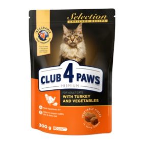 Macska Pulyka Zöldség 300g Száraztáp SELECTION CLUB4PAWS