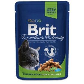   Brit Premium Cat 24x100g Alutasak Sterilized Chicken Nedvestáp Macska