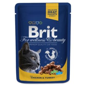 Brit Premium Cat 24x100g AluTasak Csirke Pulyka Nedvestáp