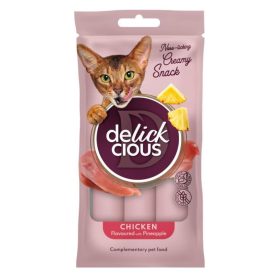 Delickcious Macska Creamy Snack 60g Csirke Ananász