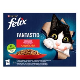 Felix Fantastic 12x85g Házias Válogatás Aszpikban