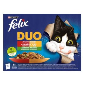   Felix Fantastic Duo 12x85g Házias Válogatás, Aszpikban Marha Szárnyas Zöldbab