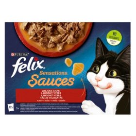 Felix Sensation 12x85g Sauces Házias Válogatás, Szószban