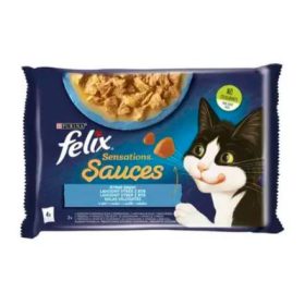 Felix Sensation Sauce 4x85g Halas Válogatás, Szószban