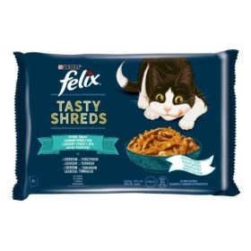 Felix Tasty Shreds 4x80g Halas Válogatás Szószban
