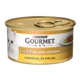Gourmet Gold 12x85g Csirke Máj Szószban