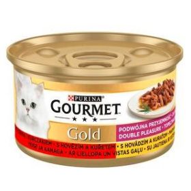 Gourmet Gold 12x85g Csirke Marha Duó