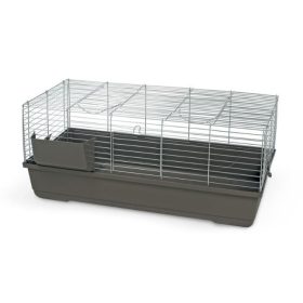   BALDO Króm 120 flat nyúl ketrec 118x 59x 46cm . sötétkék színű alj, Lapraszerelt kisállat ketrec krómozott