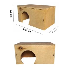 Egérház Lapos 001 12x7x6,5cm rétegelt lemez